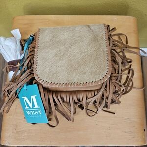 Fringe Tan and Brown Women's Bag